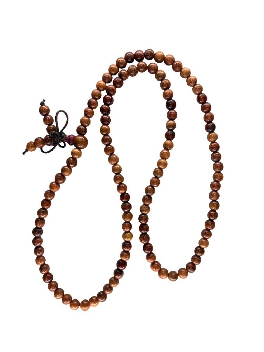 Burmese Padauk Wood Mala Prayer Beads 6mm 108 Beads Necklace Bracelet 12.9g
